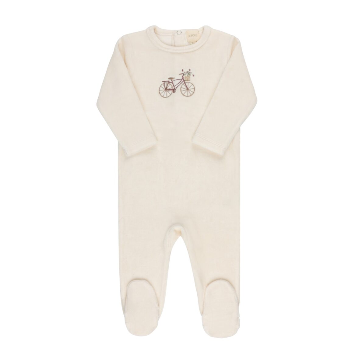 Girls Velour Bicycle collection Footie
