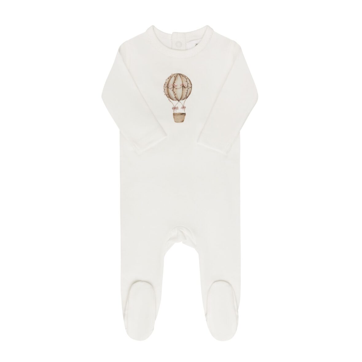 Girls French Terry Hot Air Balloon Footie