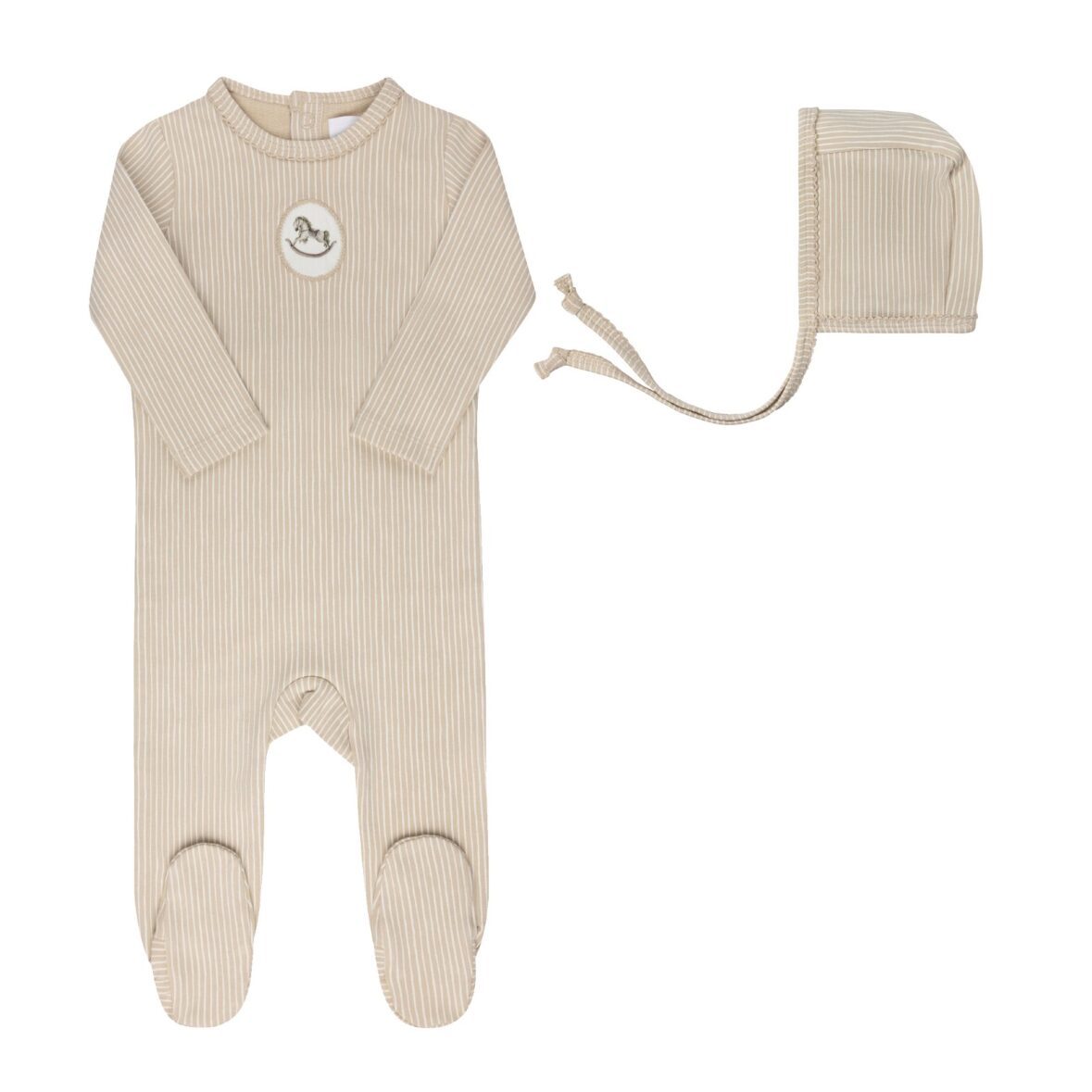 Tan Rocking Horse Footie