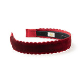 Opaline Scalloped Velvet Headband