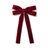 Opaline Scalloped Velvet Long Tail Clip
