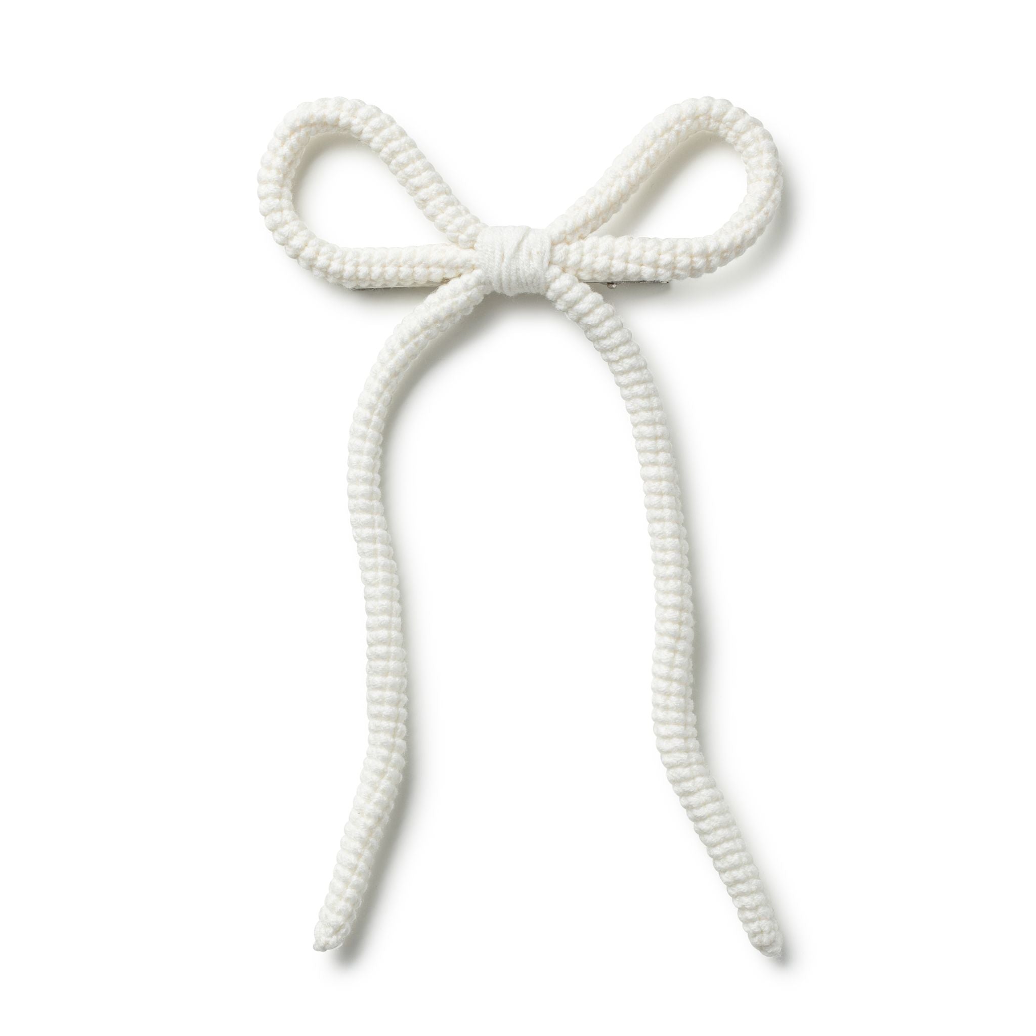 Juliana Textured Knit Long Tail Clip