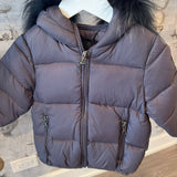 Dark Navy Down Puffer Coat