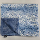 Cibirian Sky Cobalt Minky Blanket