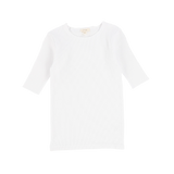 Ribbed Tee Three Quarter Sleeve