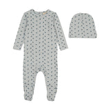 Blue Branch Dainty Print Footie