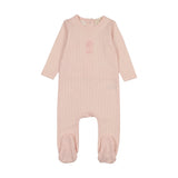 Pink Sailor Stripe Footie