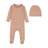 Rose Dainty Print Footie