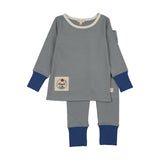 Blue Color Block Lounge Set