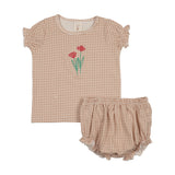 Gingham Flower Set