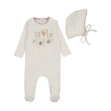 Girls Gallery Footie + Bonnet