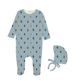 Blue Bear Pajama Footie