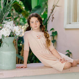 Pink Floral Stripe Collection Dress