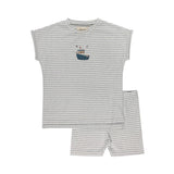 Blue Nautical Stripe Collection 2 Piece Set
