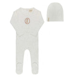 Ivory Pink Bunny Collection Footie