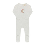 Ivory Pink Bunny Collection Footie