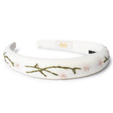 Felicity Summer Soirée Linen Floral Embroidered Headband