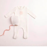 Girls Butterfly Motif Footie Layette Set