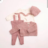 Old Rose Textured Wool Ensemble
