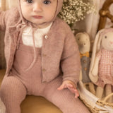 Old Rose Textured Wool Ensemble