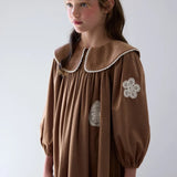 Scattered Applique Cord Dress