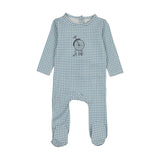 Gingham Wheel Footie