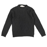 Cable and Diamond Marled Textured Knit