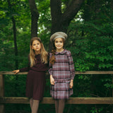 Plum Heritage Sweater & Skirt Set