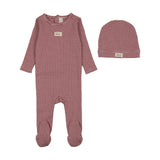 Red Striped Bebe Footie Set