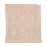 Pink Intricate Knit Cardigan Footie + Bonnet