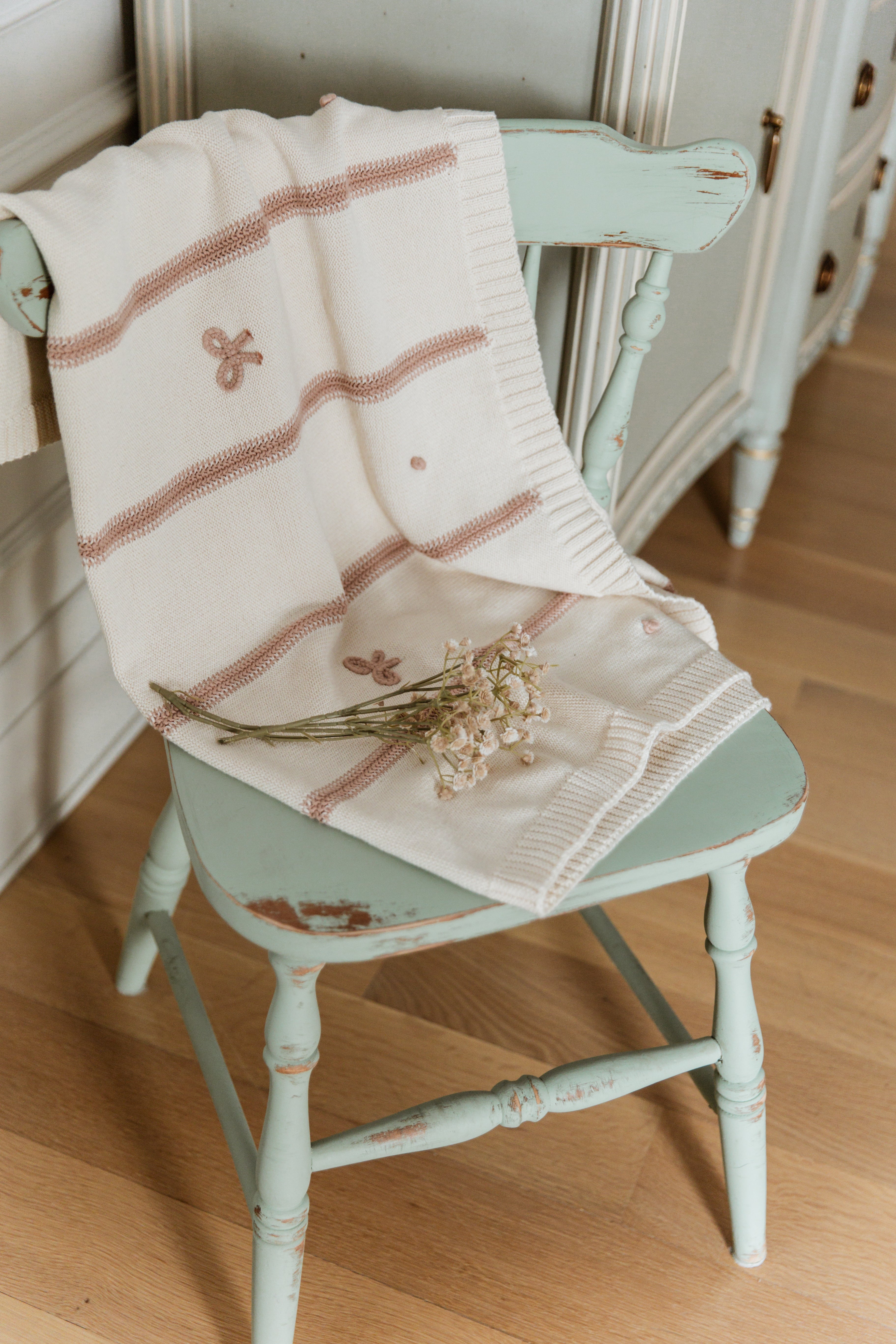 Mini Bow Blanket Pink