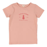 Contrast Collection Girls Print Tee and Asymmetrical Skirt