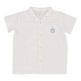 Lil Legs Seersucker Shirt - White / Bright Blue
