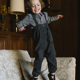 Plaid Edition Boys Long Romper