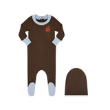 Boys Chestnut Locket Footie