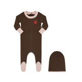 Girls Chestnut Locket Footie