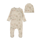 Boys Postage Footie + Beanie Set