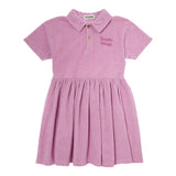 Short Sleeve Plain Terry Dress