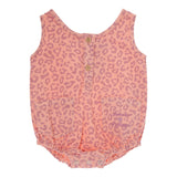 Animal Print Twill Romper