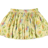 Cream Alma Long Sprint Skirt