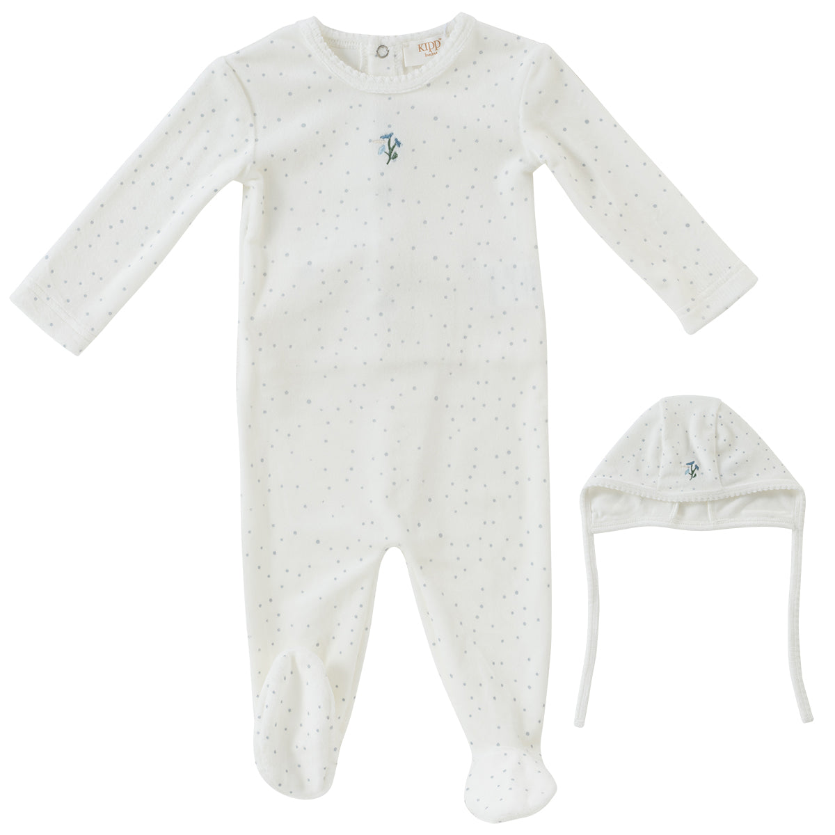 Blue Garden Party Romper