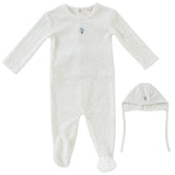 Blue Garden Party Romper