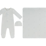 Blue Petit Ours Pattern Footie