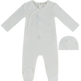 Blue Petit Ours Pattern Footie