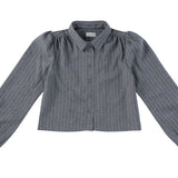 Cynthia Pinstripe Shirt & Skirt Set