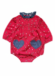 Twill Bandana Sylvette Overall Romper