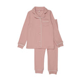 Pink Ribbed Grandpa PJ