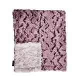 Wild Rabbit Mauve Minky Blanket