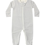 Cloud Stripe Zip Footie