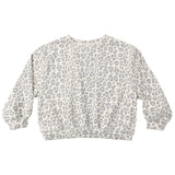Blue Leopard Oversized Sweatshirt